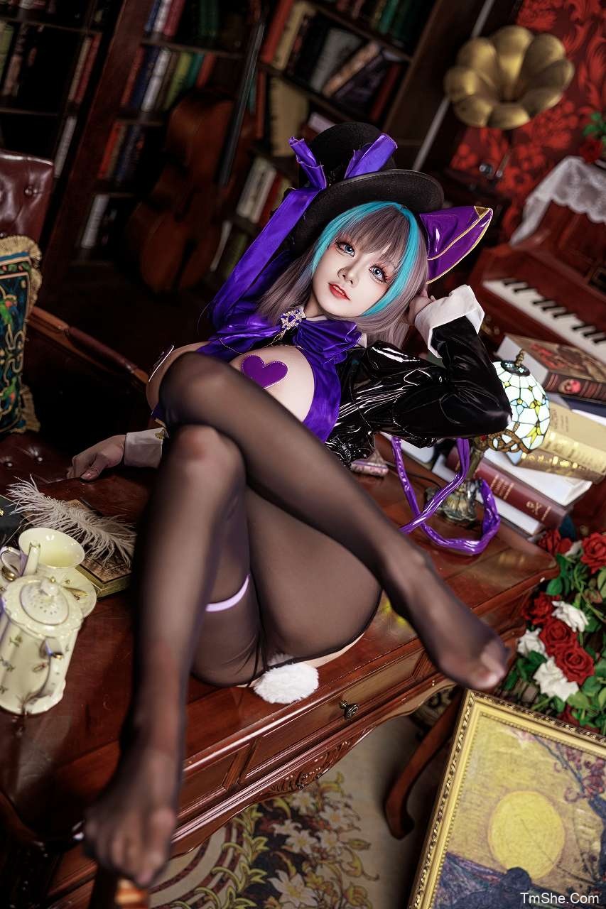 「阿雪雪」绘画素材 – 柴郡逆兔女郎(101P/1V/3.17GB)-猫萌