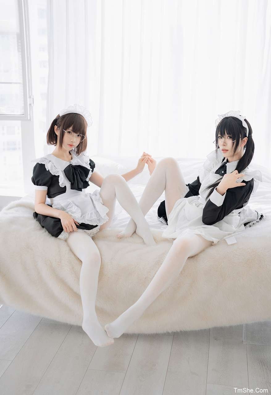 「轩萧学姐」摄影素材 – 双人女仆 预售版(110P/1V/665MB)-猫萌
