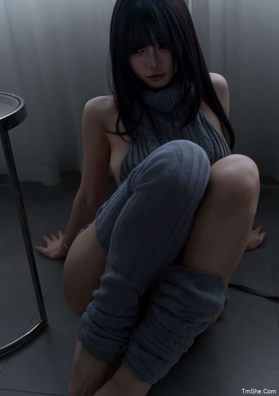 「柒柒要乖哦」绘画素材 – 居家毛衣(112P/269MB)-猫萌