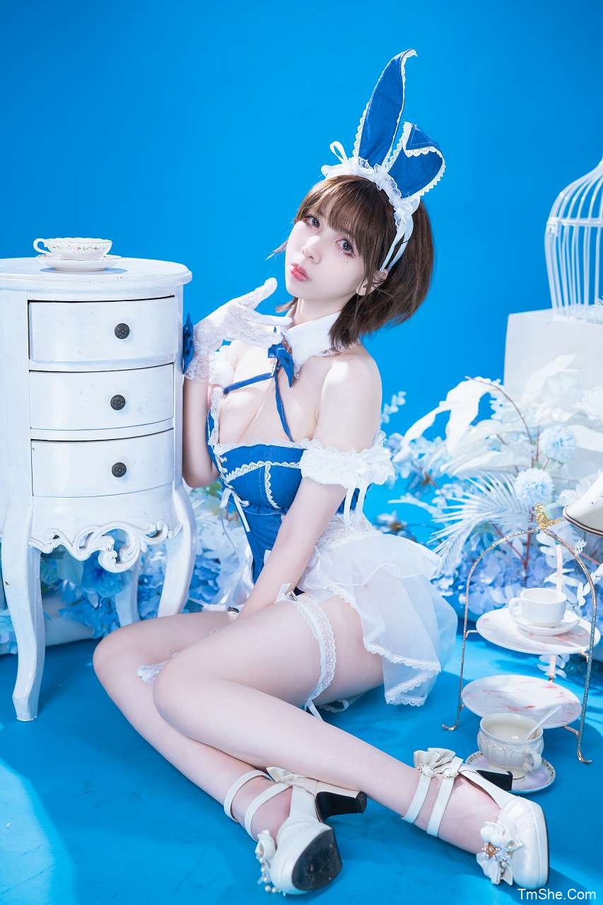 「魅瞳Meroko」绘画参考 – 蓝色 兔叽(69P/880MB)-猫萌