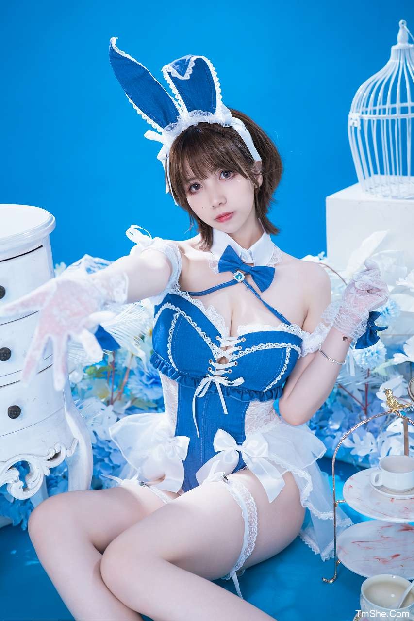 「魅瞳Meroko」绘画参考 – 蓝色 兔叽(69P/880MB)-猫萌