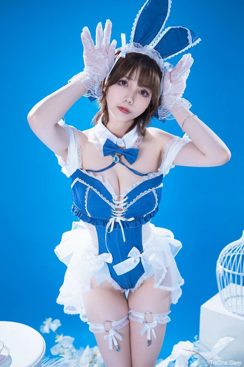 「魅瞳Meroko」绘画参考 – 蓝色 兔叽(69P/880MB)-猫萌