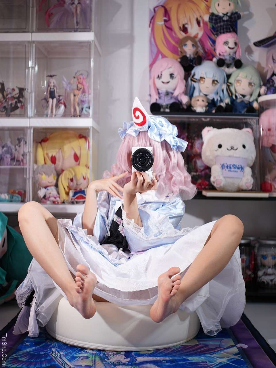 「白栎Shirly」绘画参考 – 西行寺幽幽子(130P/16V/4.77GB)-猫萌