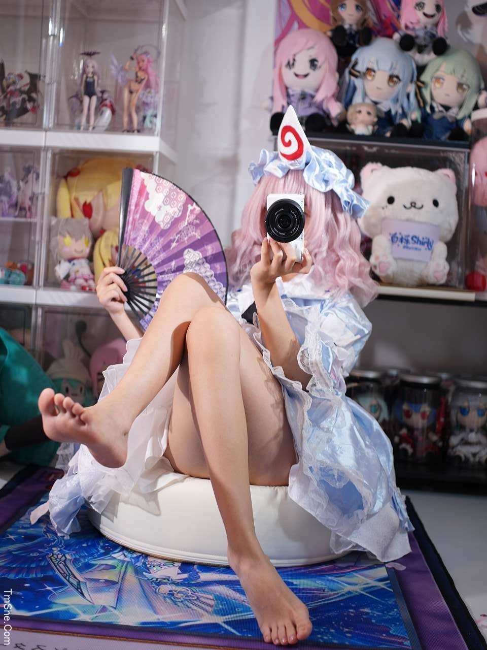 「白栎Shirly」绘画参考 – 西行寺幽幽子(130P/16V/4.77GB)-猫萌