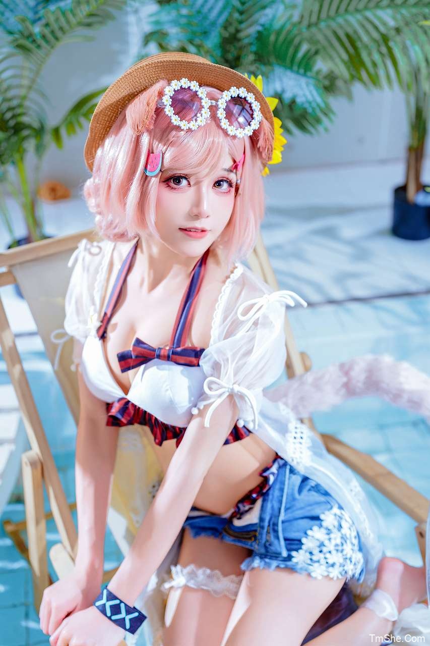 「Tomoyo酱」绘画素材 – 明日方舟 澄闪水着(28P/115MB)-猫萌
