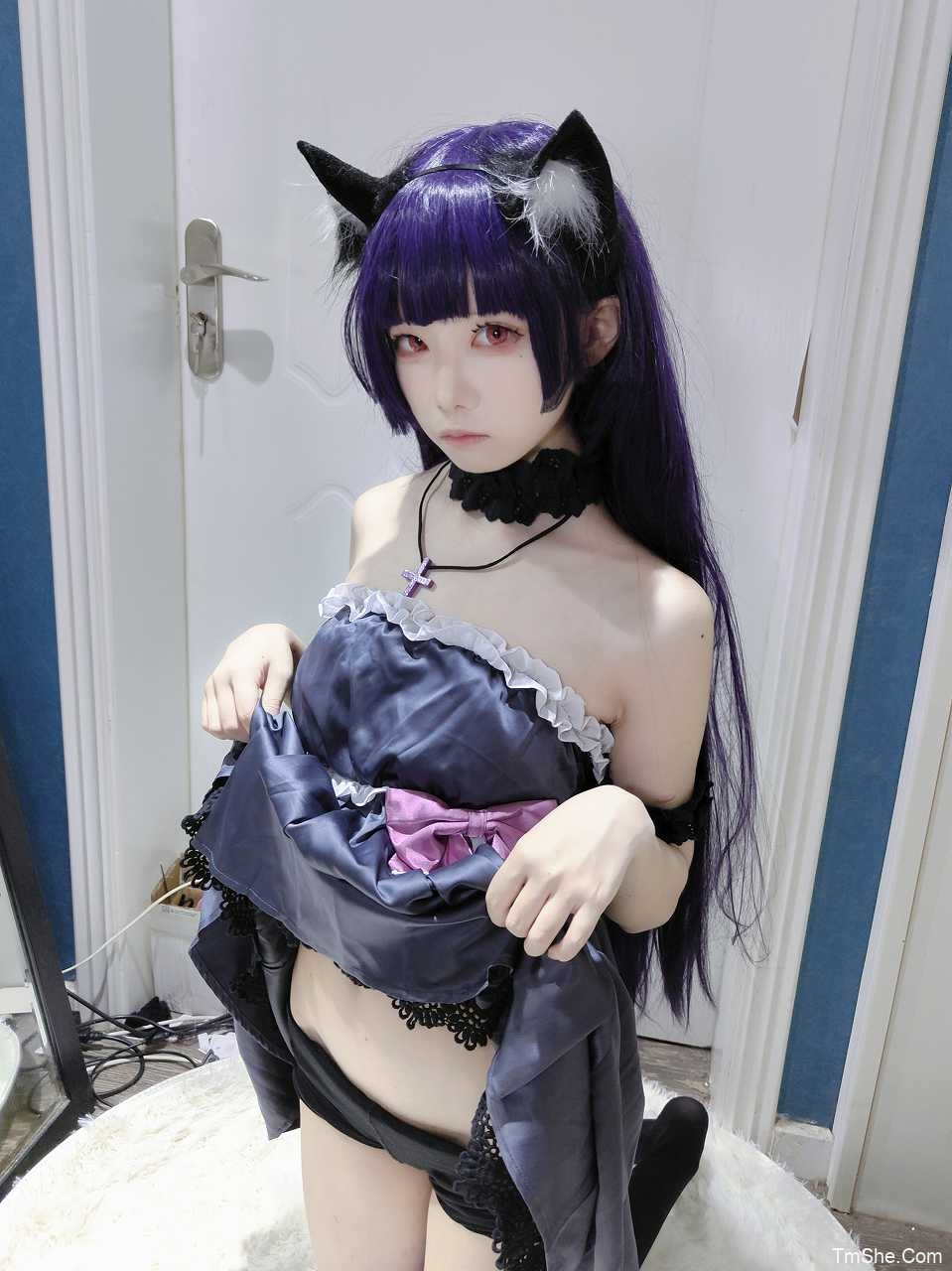御子miko(miko3) 绘画参考 – 黑猫睡衣(38P/165MB)-猫萌