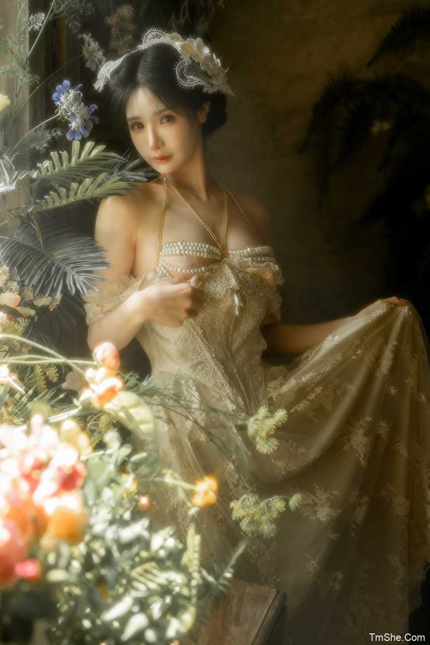 「西瓜猪w」摄影作品 – 法式(50P/972MB)-猫萌