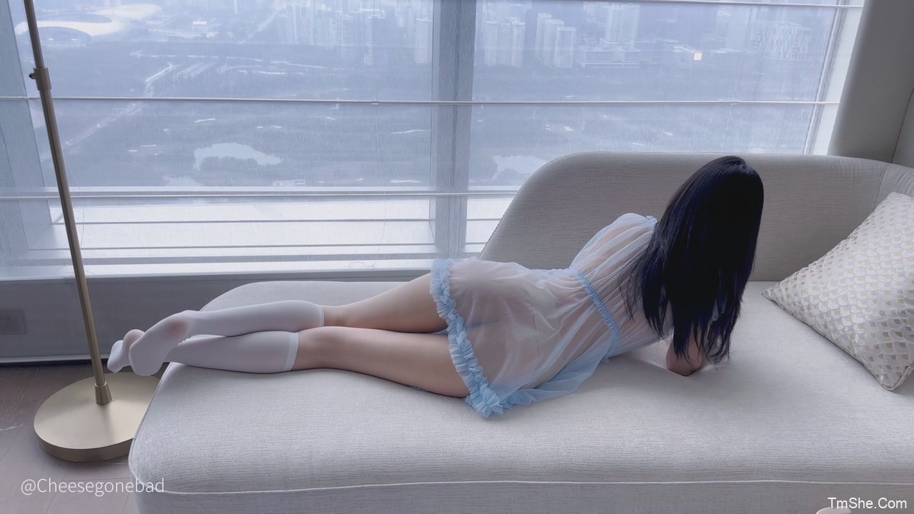 「Cheese奶酪坏了」视频 – 蓝色纯欲网纱 睡裙(1V/310MB)-猫萌