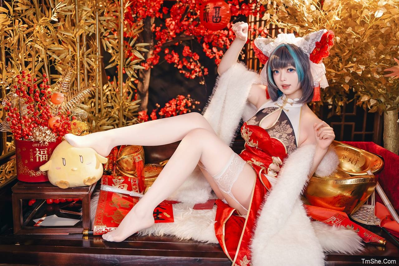 「菠菜花花怪」绘画素材 – 新春妃咲&新春柴郡(42P/309MB)-猫萌