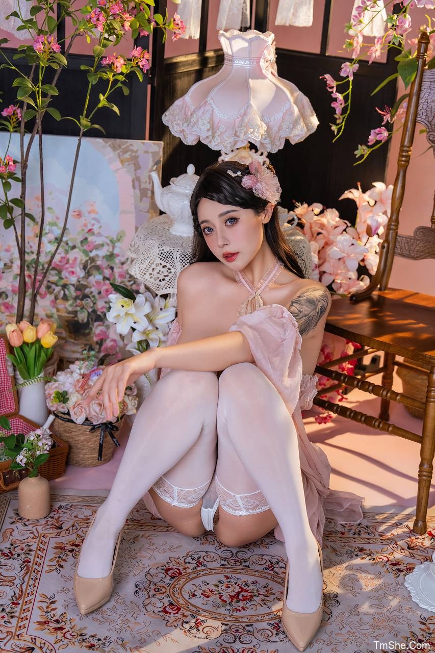 「云溪溪」奈汐酱nice – 粉红茶事(80P/1V/2.83GB)-猫萌