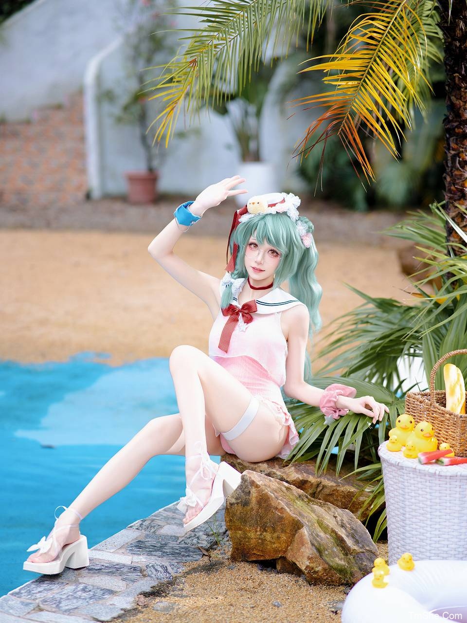 「Tomoyo酱」绘画素材 – 碧蓝航线 兰利水着(25P/125MB)-猫萌