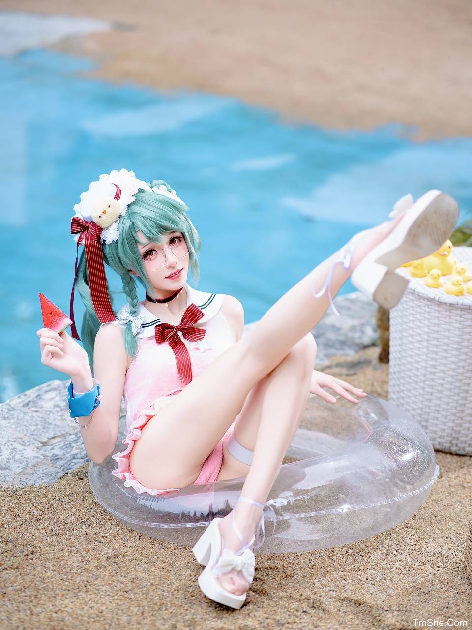 「Tomoyo酱」绘画素材 – 碧蓝航线 兰利水着(25P/125MB)-猫萌