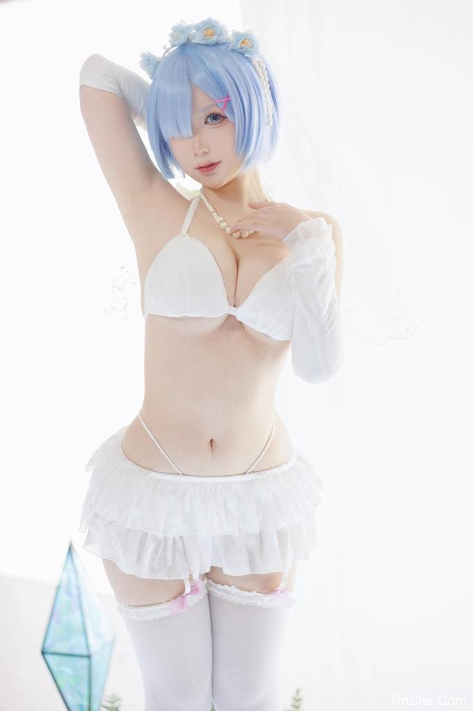 「樱落酱w」电子素材 - 蕾姆花嫁(25P/206MB)-猫萌