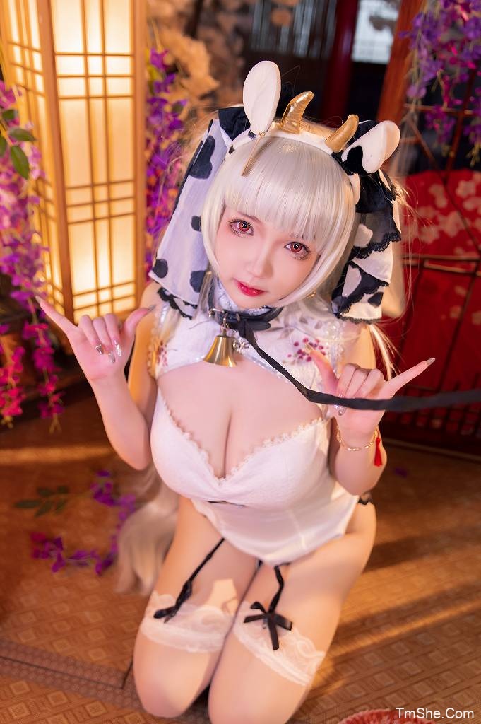 「雪晴Astra」碧蓝航线 – 可畏 牛牛旗袍(86P/9V/3.10GB)-猫萌
