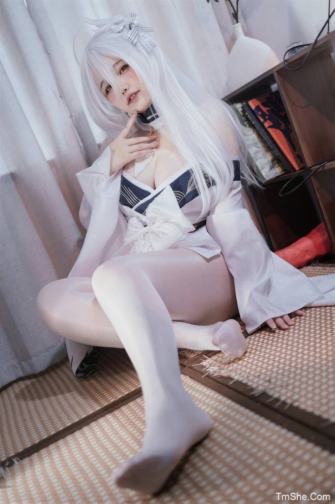 「阿半今天很开心」电子素材 – 白凤和服(60P/1V/753MB)-猫萌