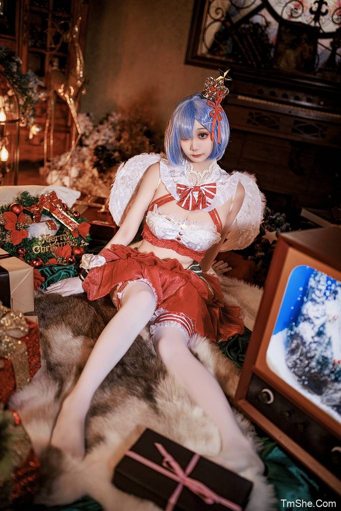 「阿雪雪」电子素材 – 圣诞小天使 蕾姆(86P/2.07GB)-猫萌
