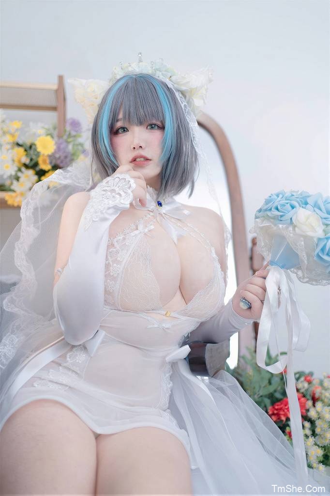 「阿半今天很开心」碧蓝航线 – 柴郡誓约花嫁(130P/4V/1.29GB)-猫萌