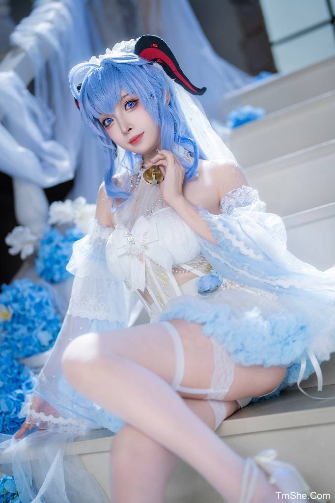 「祖木子」摄影素材 – 原神 甘雨花嫁(24P/436MB)-猫萌