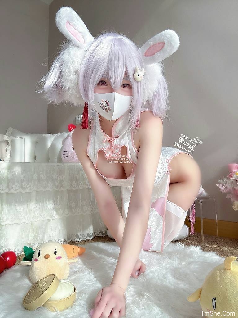「哎我黑切訥」电子素材 – 拉菲兔兔旗袍(36P/135MB)-猫萌