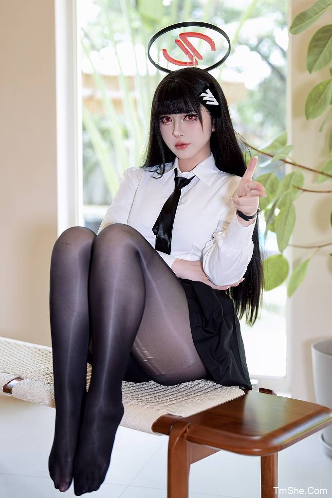 「半半子」蔚蓝档案 – 调月莉音 制服 竞泳(64P/5V/635MB)-猫萌
