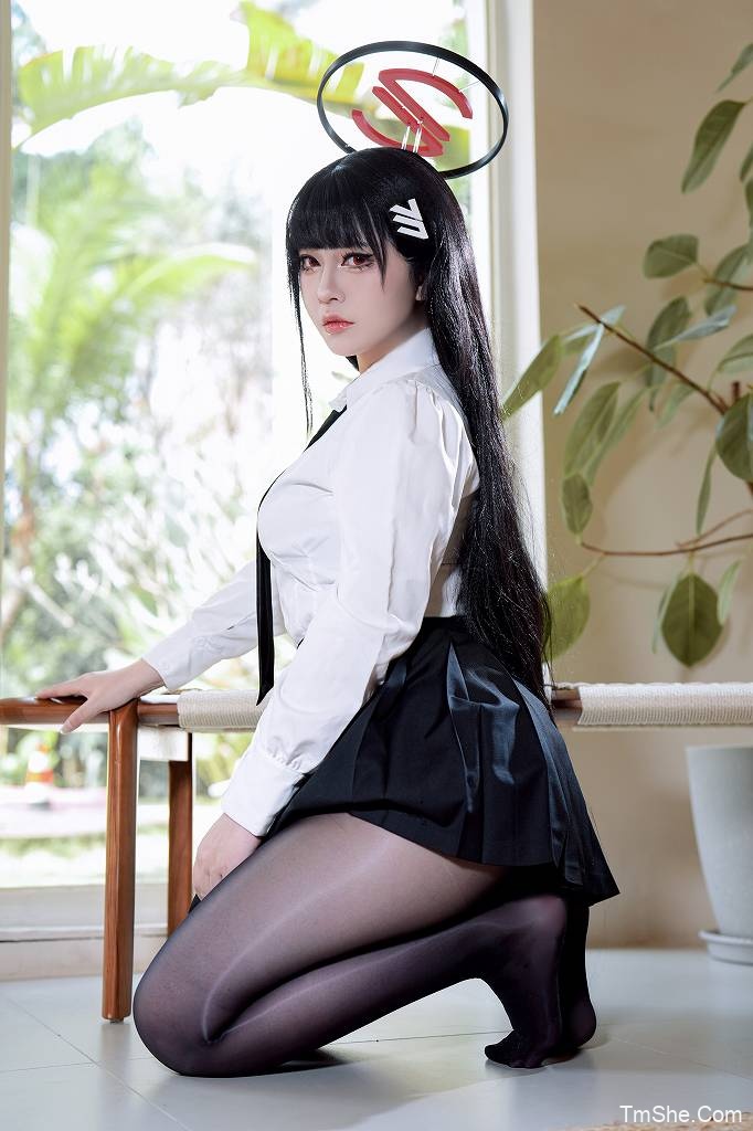 「半半子」蔚蓝档案 – 调月莉音 制服 竞泳(64P/5V/635MB)-猫萌