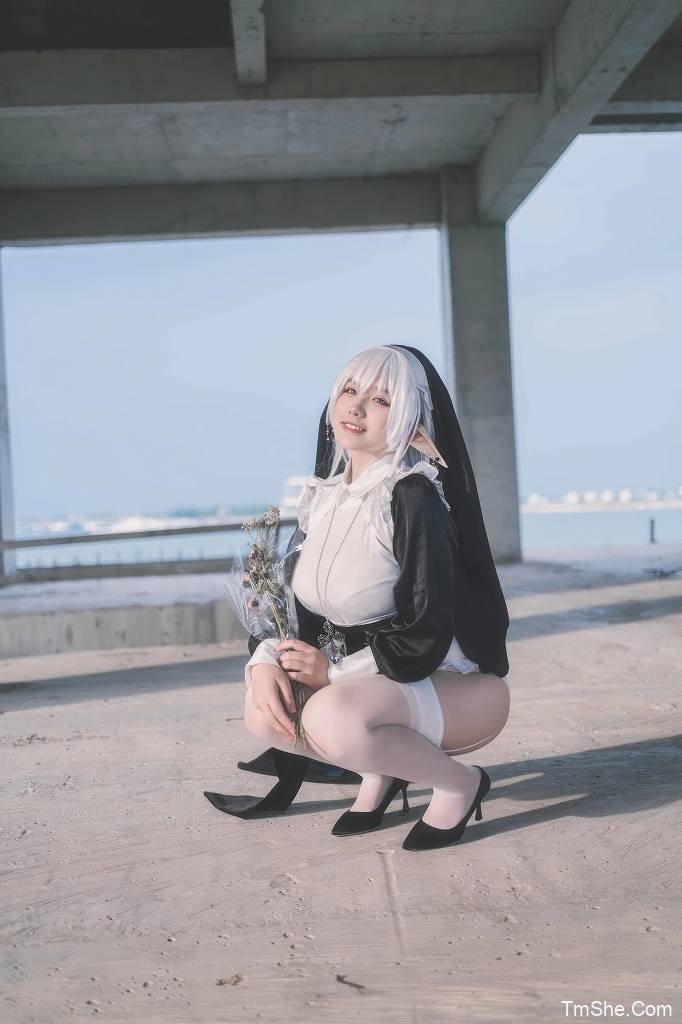 「阿半今天很开心」绘画素材 – 精灵修女(28P/205MB)-猫萌
