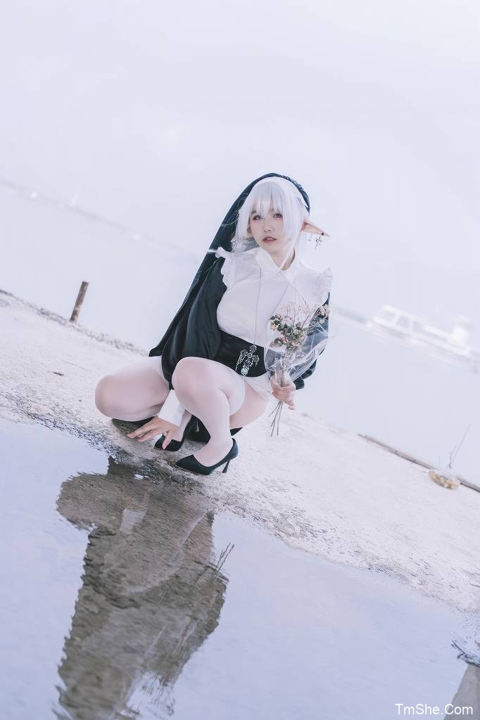 「阿半今天很开心」绘画素材 – 精灵修女(28P/205MB)-猫萌