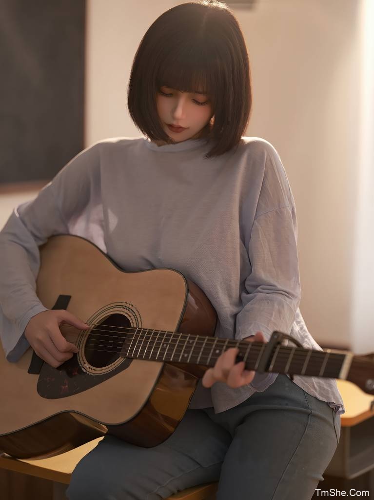 「小仓千代w」电子素材 - 吉他少女(20P/125MB)-猫萌