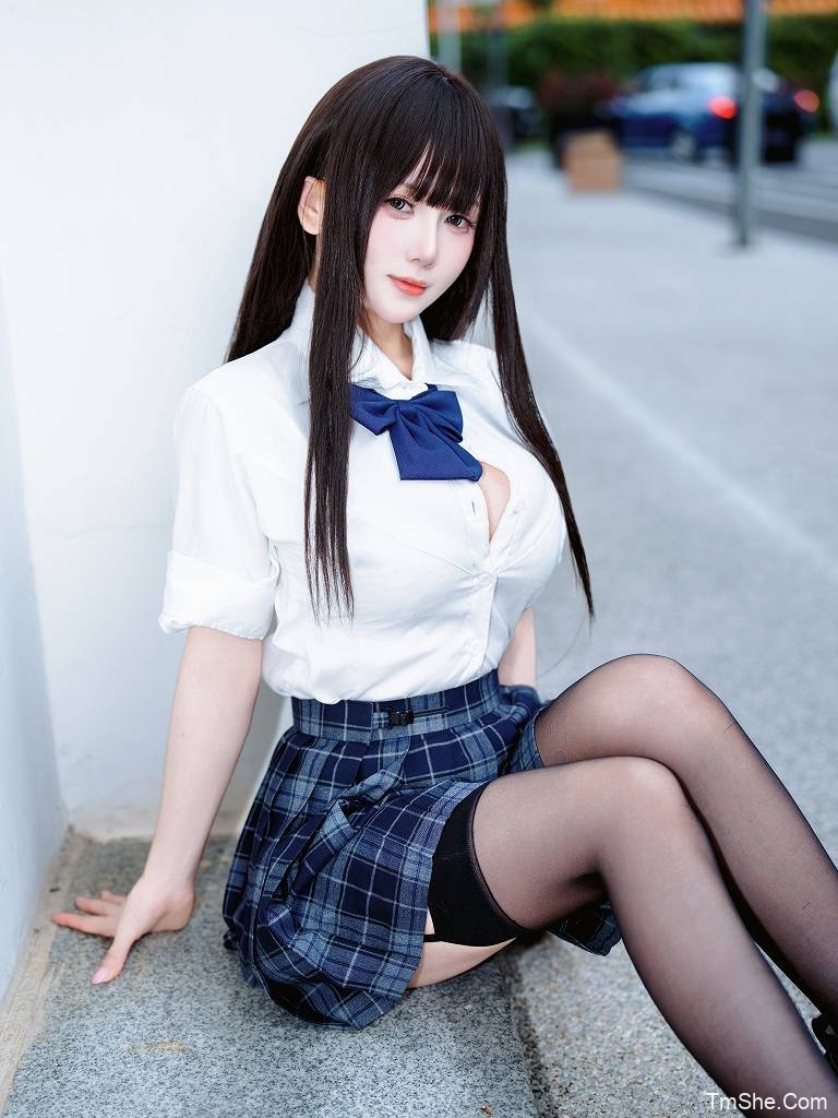 末夜787(修修猫ww)电子素材 – 舰长 黑丝JK(26P/615MB)-猫萌